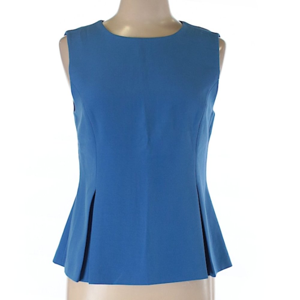 Diane von Furstenberg Blue Sleeveless Blouse